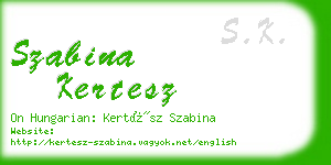 szabina kertesz business card